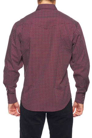House of Lords Rodeo Clothing PS100L-159F Men's Long Sleeve Western Snap Shirt