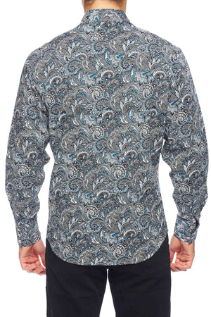 House of Lords Rodeo Clothing PS100L-162F Men's Long Sleeve Western Snap Shirt