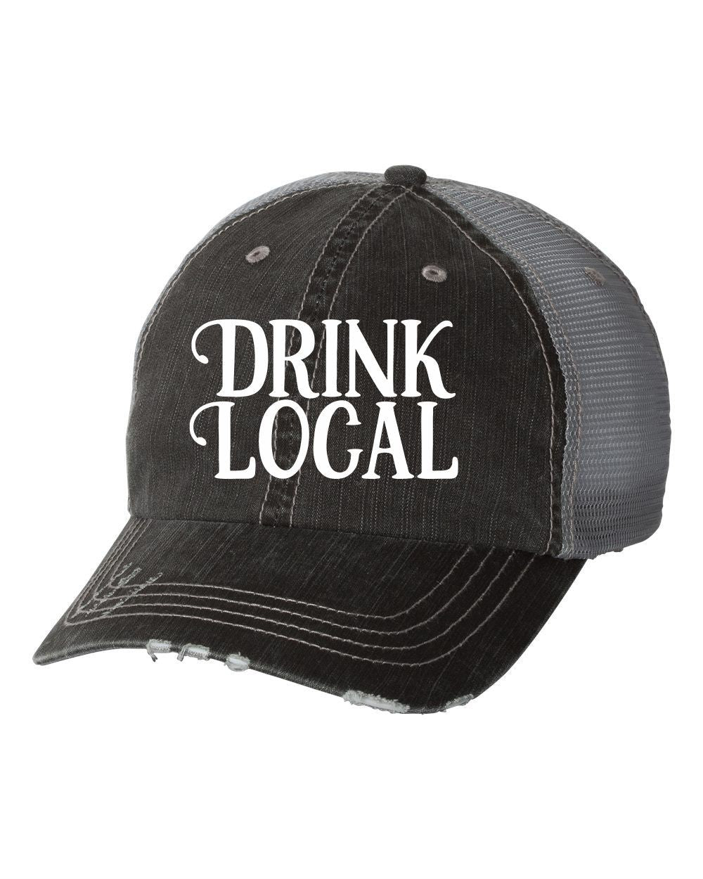 Ocean and 7th O713MG8M Drink Local Embroidered Trucker Hat