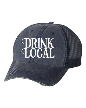 Ocean and 7th O713MG8M Drink Local Embroidered Trucker Hat