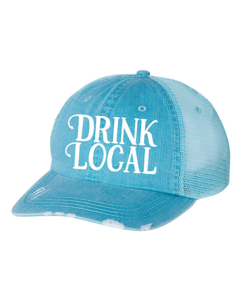 Ocean and 7th O713MG8M Drink Local Embroidered Trucker Hat