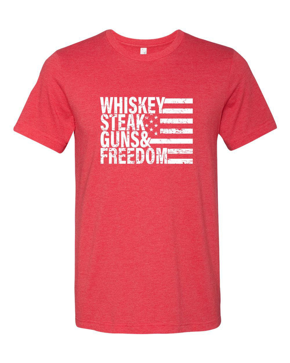 Ocean and 7th O73MN-CC Men's Whiskey Steak Guns & Freedom Tee