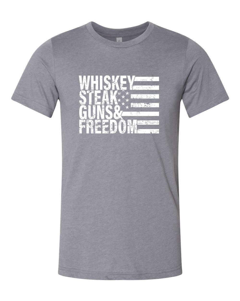 Ocean and 7th O73MN-CC Men's Whiskey Steak Guns & Freedom Tee
