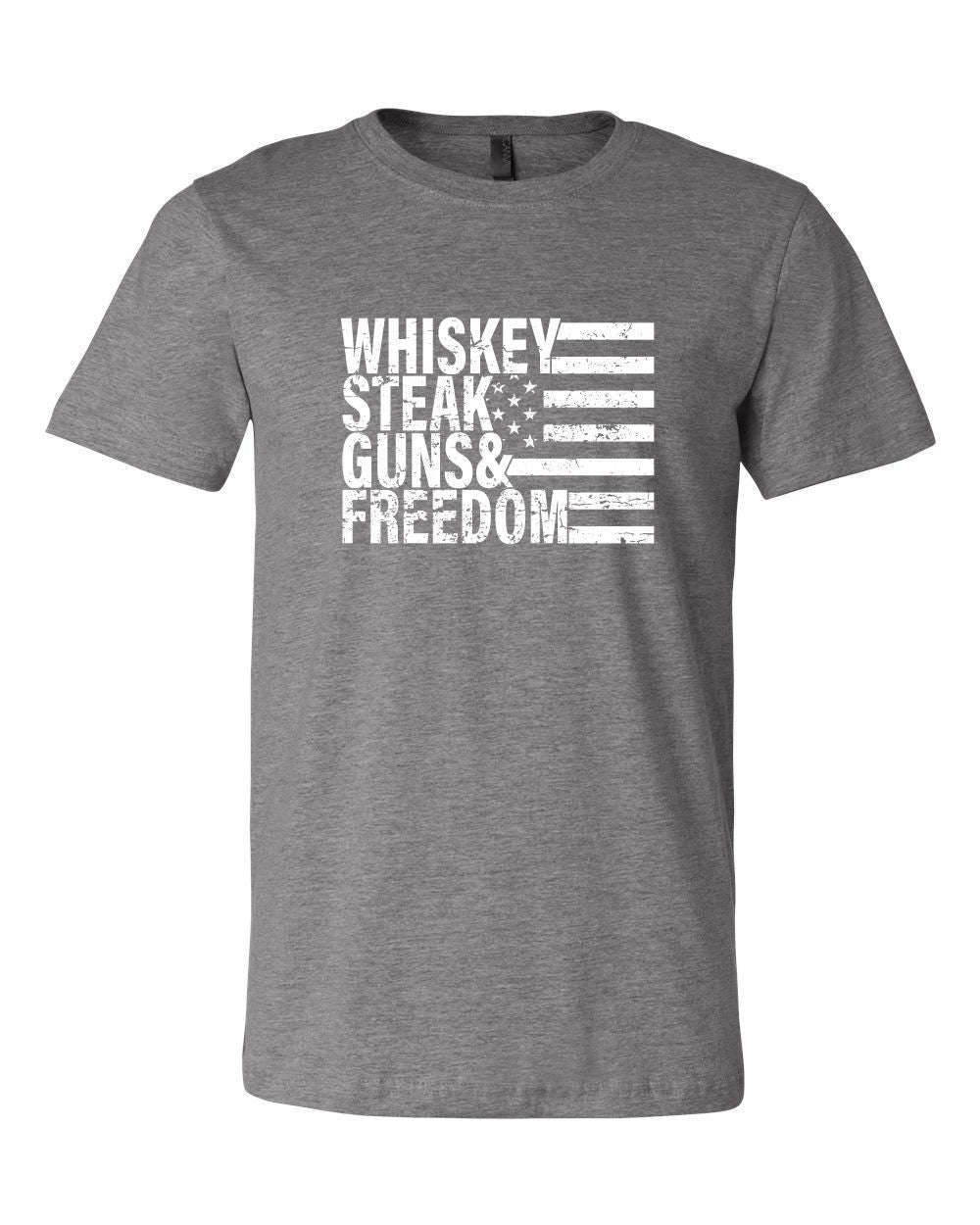 Ocean and 7th O73MN-CC Men's Whiskey Steak Guns & Freedom Tee