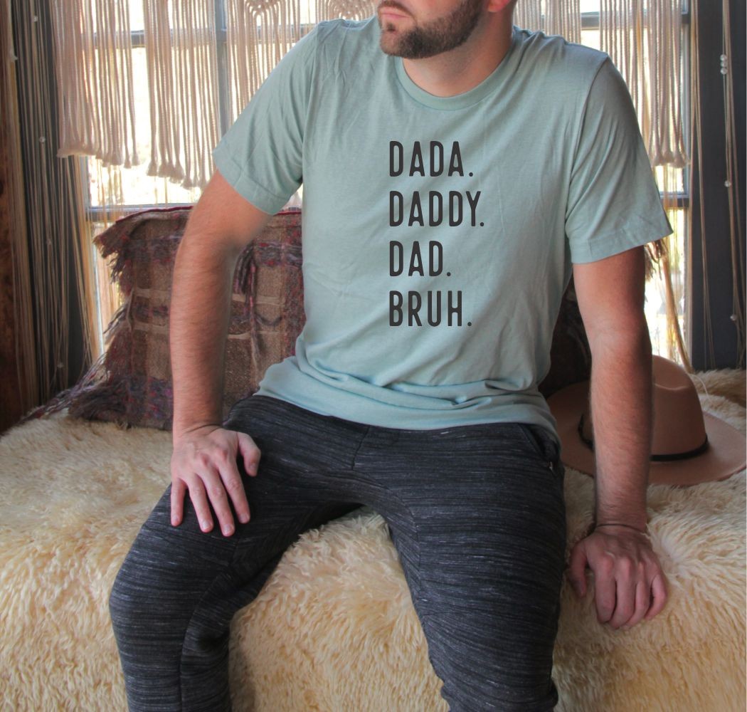 Ocean and 7th O7DAD3X Men's Dada Daddy Dad Bruh Graphic Tee