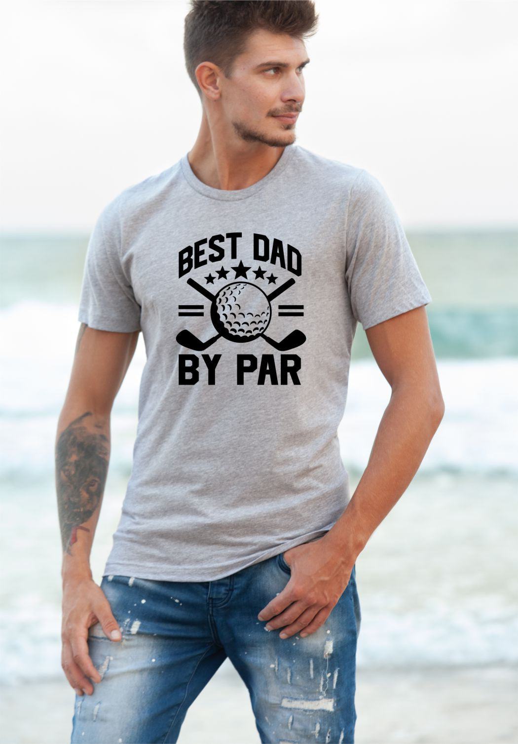 Ocean and 7th O7PAR Men's Best Dad by Par Graphic Tee