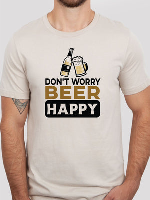 Ocean and 7th 07DWBHX Men's Don't Worry Beer Happy Graphic Tee