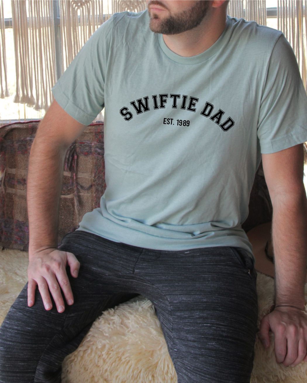 Ocean and 7th O7SWDADX Men's T-Shirt Swiftie Dad EST 1989