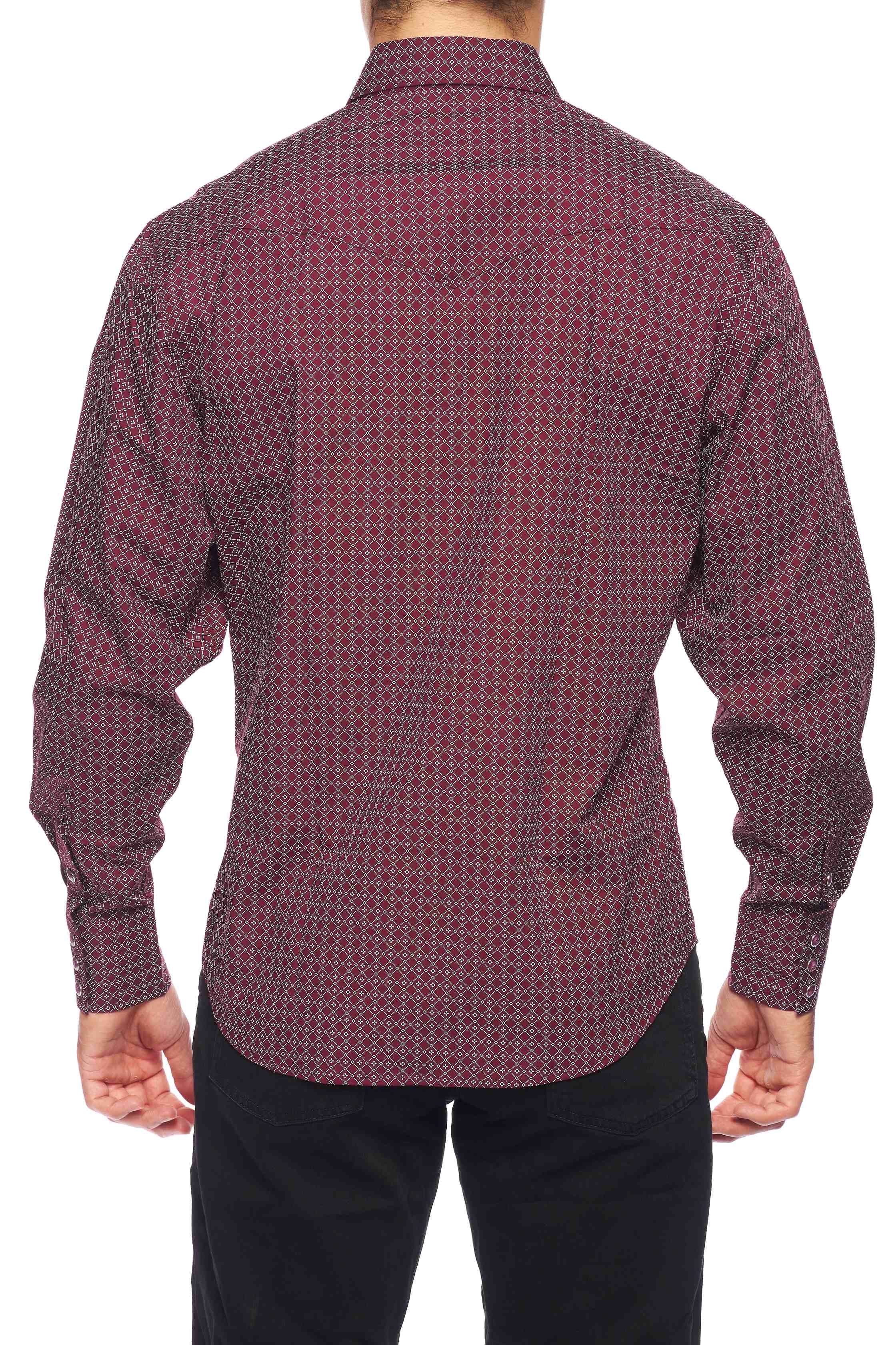 House of Lords Rodeo Clothing PS100L-159F Men's Long Sleeve Western Snap Shirt