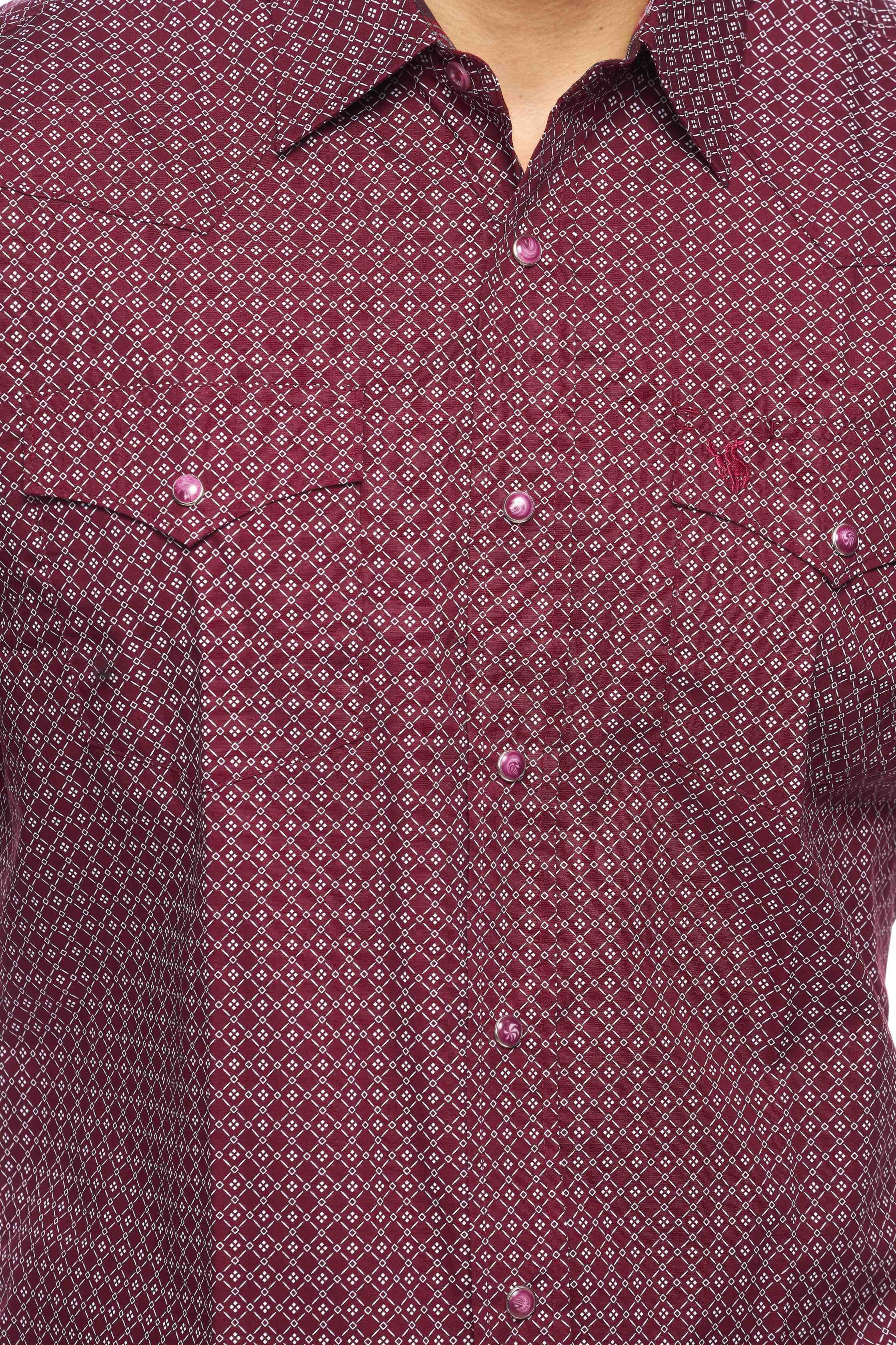 House of Lords Rodeo Clothing PS100L-159F Men's Long Sleeve Western Snap Shirt