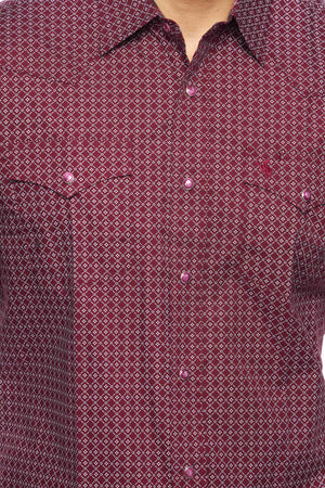 House of Lords Rodeo Clothing PS100L-159F Men's Long Sleeve Western Snap Shirt