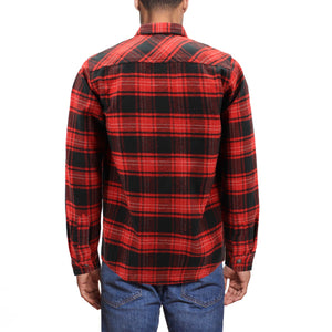 VKwear Men's 100% Cotton Long Sleeve Plaid Flannel Snap Button Shirt