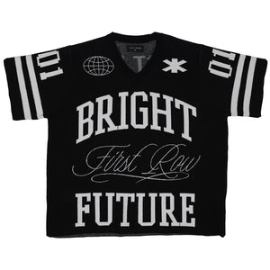 First Row FRW1001 Men's Graphic Stadium Jacquard Sweater Black