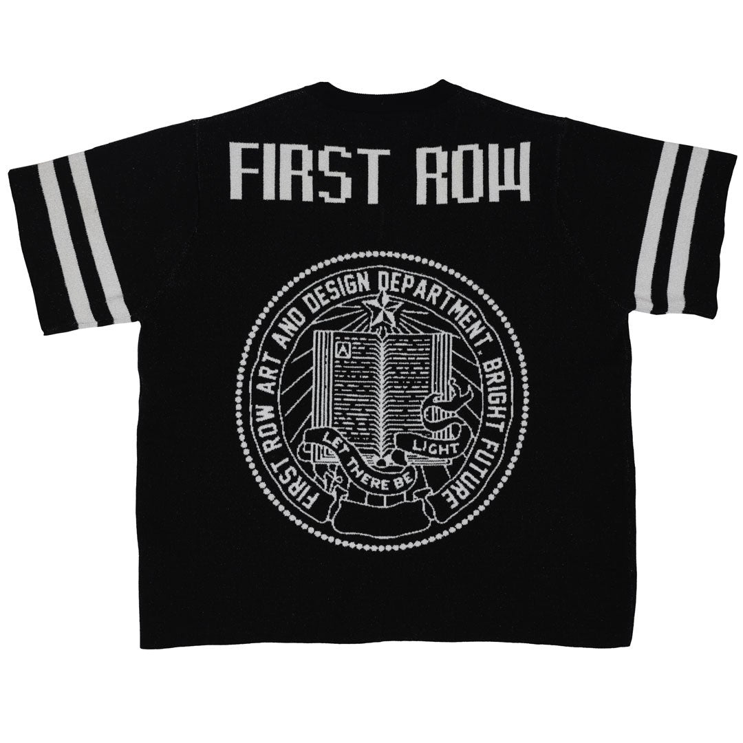 First Row FRW1001 Men's Graphic Stadium Jacquard Sweater Black