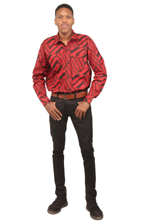 Satsuma Wholesale Men's African Full Sleeves Cotton Shirt