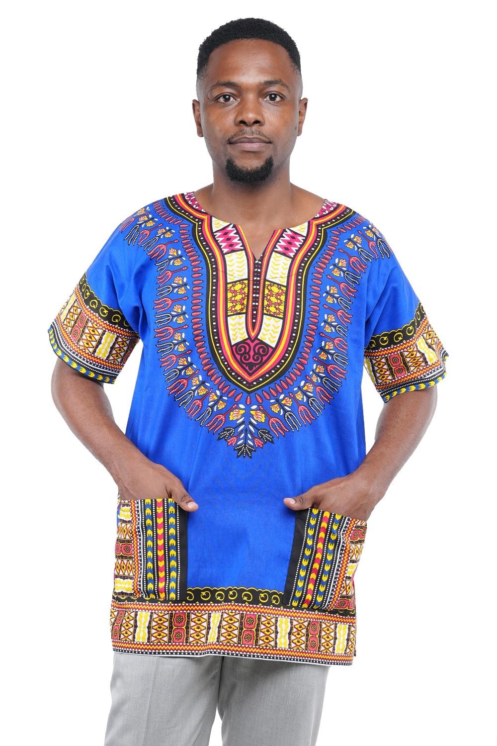 Satsuma Wholesale Men's Traditional Dashiki Embroidered Cotton Shirt