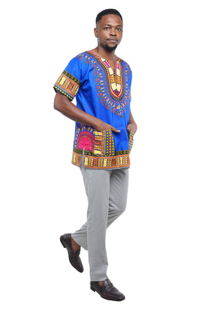 Satsuma Wholesale Men's Traditional Dashiki Embroidered Cotton Shirt