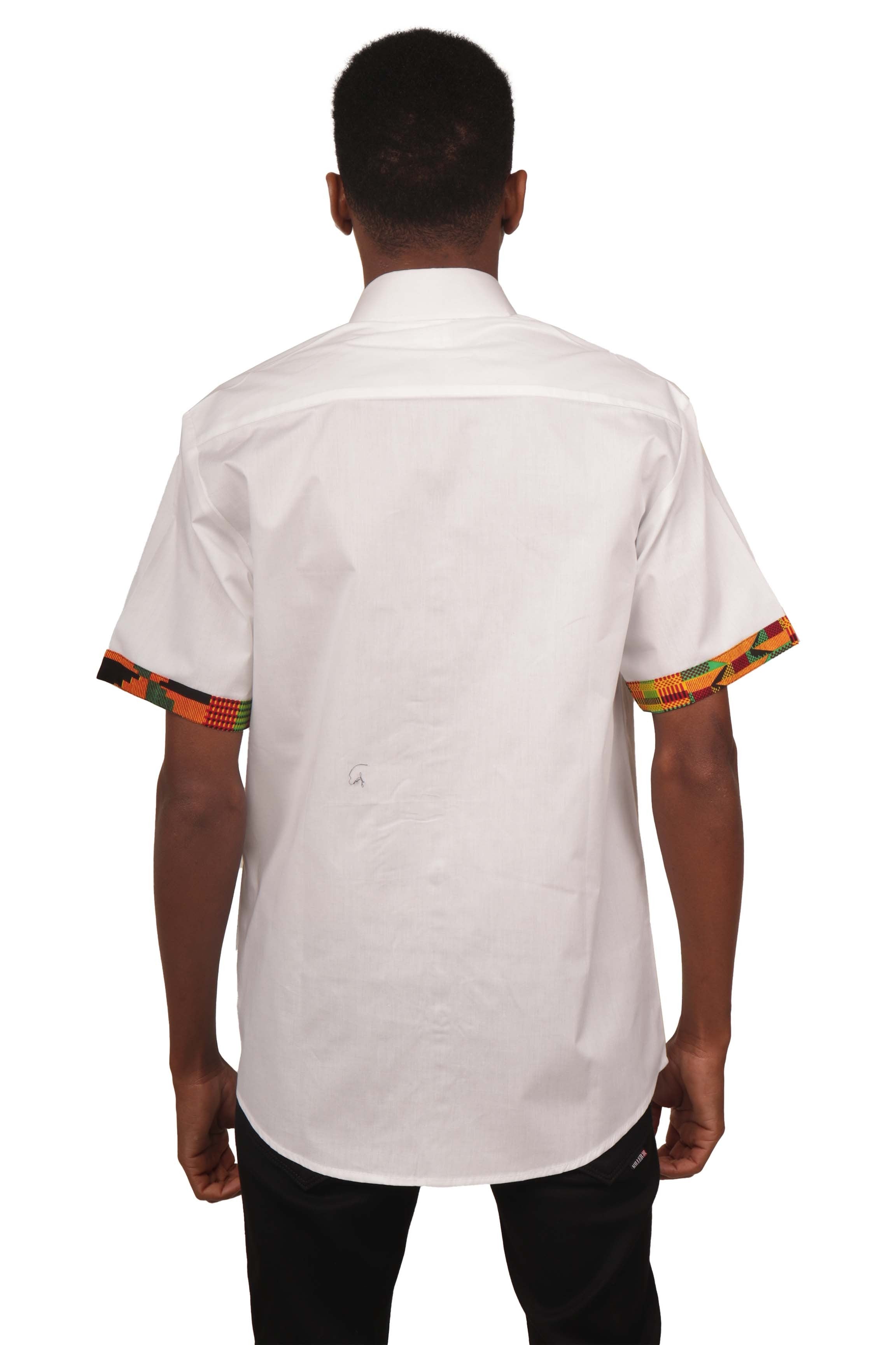 Satsuma Wholesale SP-SAT20250328713741 Men's African Print Half Sleeve Shirt